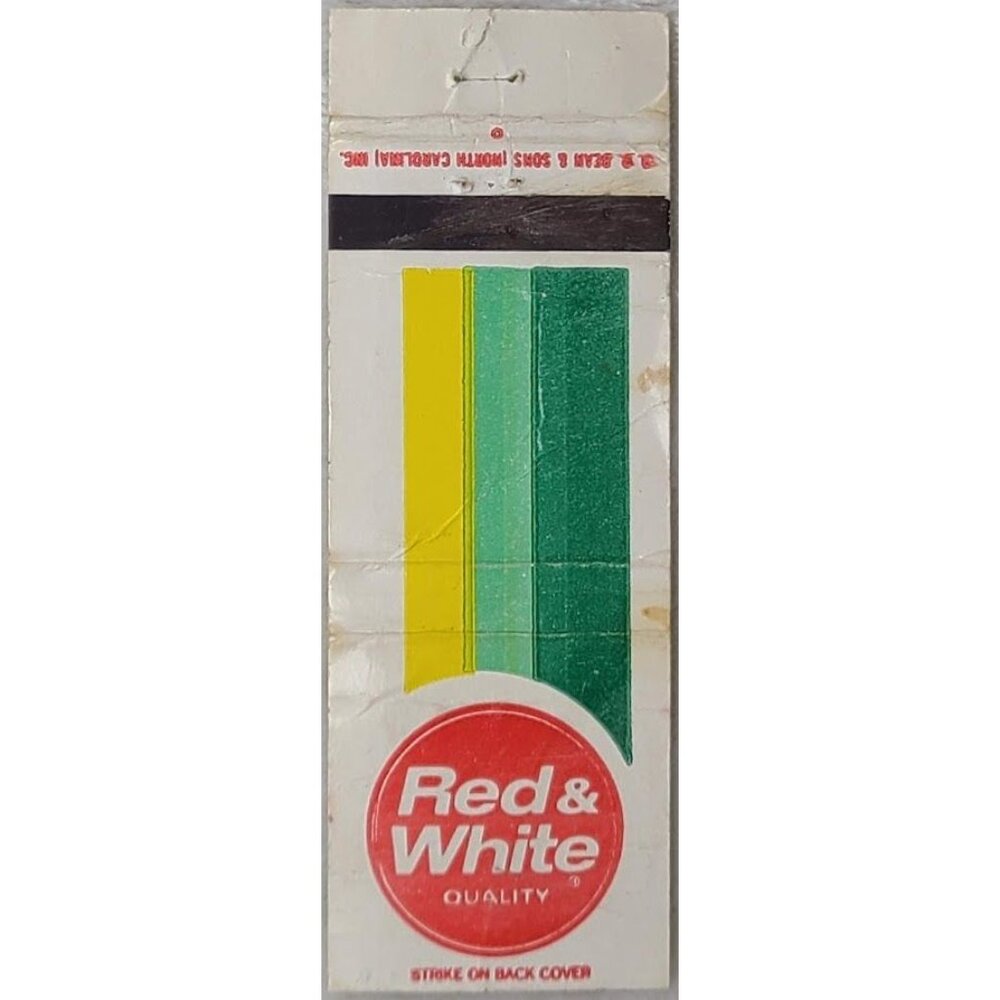 Matchbook Cover Red & White Quality Brand Grocery Promo